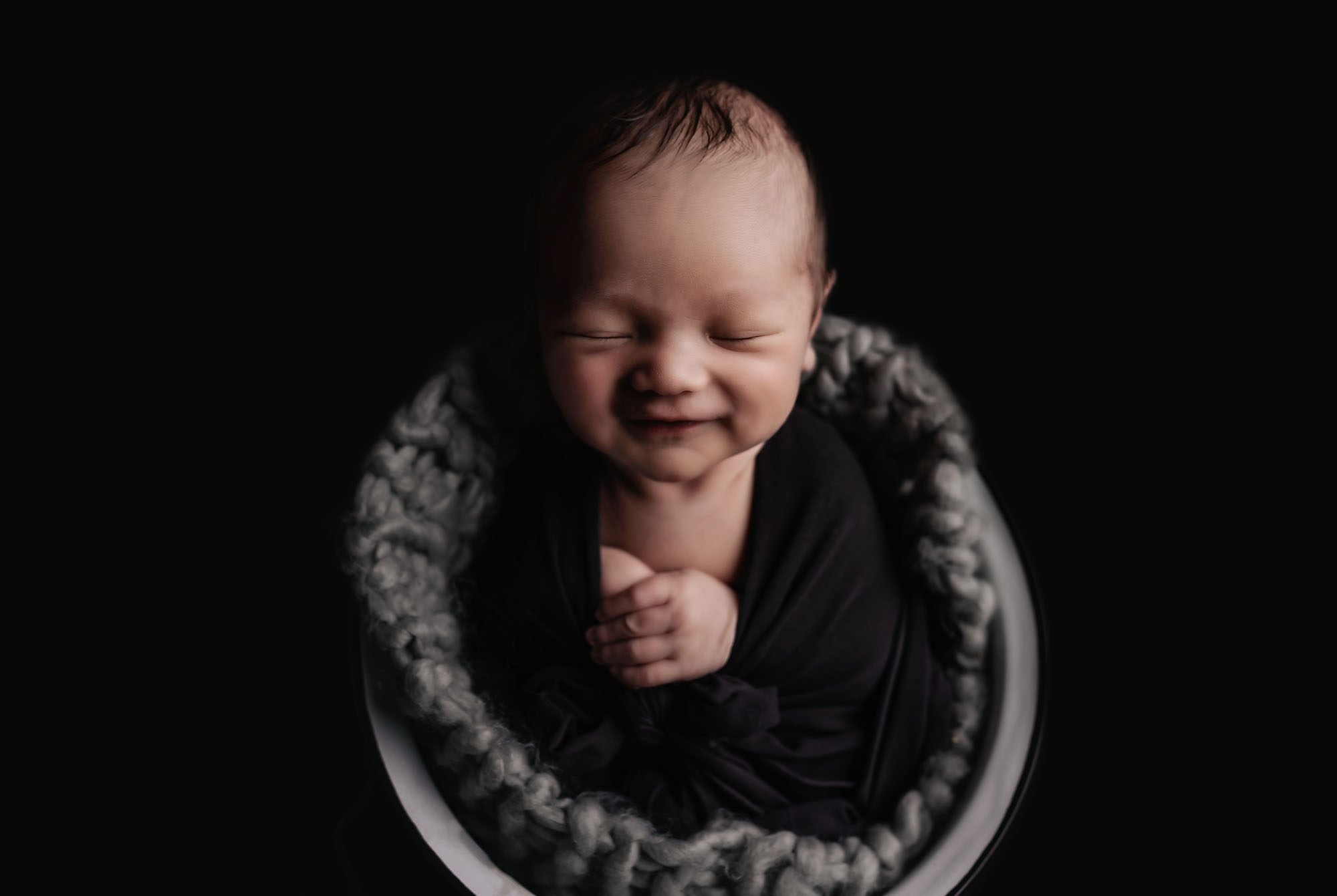 Newborn Poses: Potato Sack