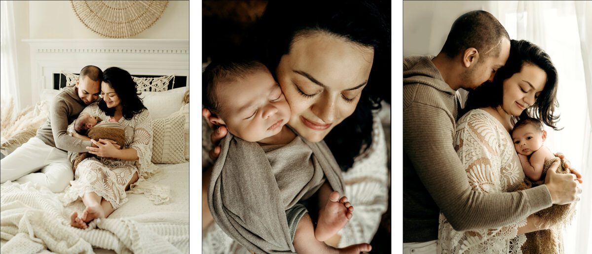 parents and newborn photoshoot
