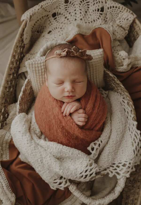 wrapped newborn session by Jen Jacobowitz Photography in Richmond, VA