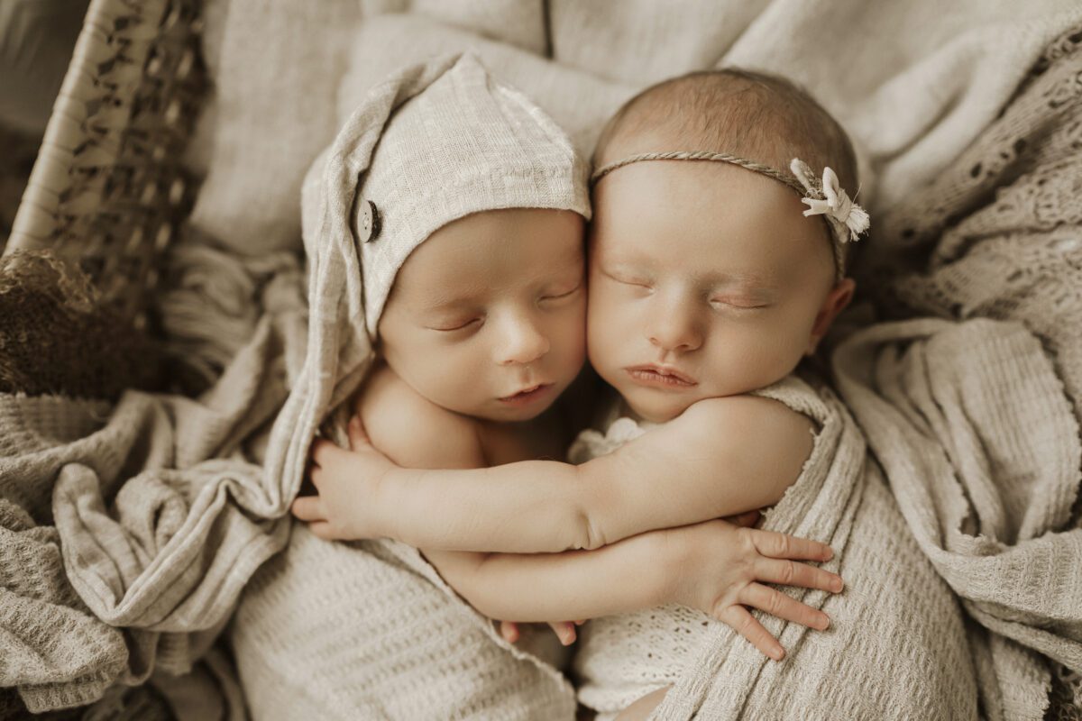 twin newborn photography session by Jen Jacobowitz Photography in Richmond VA