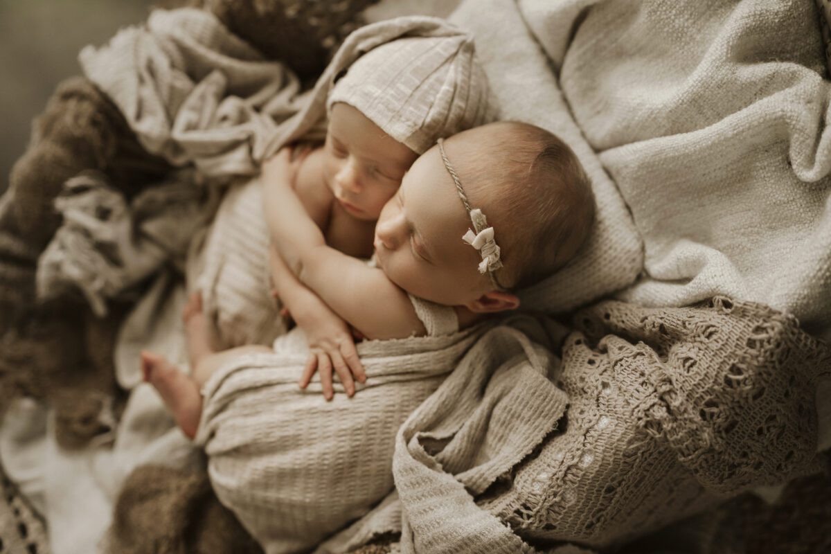twin newborn photography session by Jen Jacobowitz Photography in Richmond VA